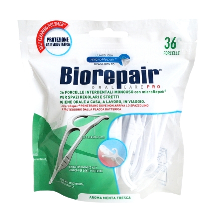 BioRepair, Зубная нить с держателем, 36 шт.