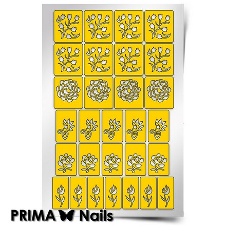 Prima Nails, Трафареты «Цветочный микс 1»