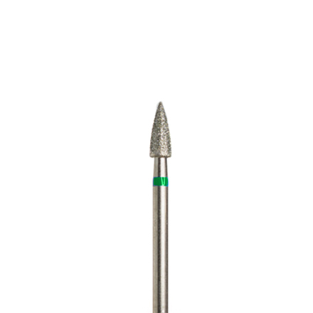 Алмазная насадка 92, зеленая (жесткая), D=3,3 мм