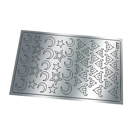 Freedecor, Металлизированные наклейки №177, серебро