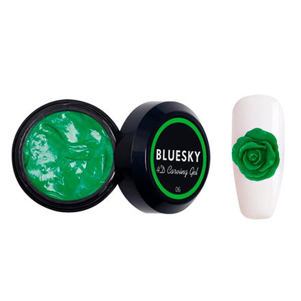 Bluesky, Пластилин Carving gel 4D №06, зеленый