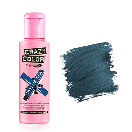 Crazy Color, Краска для волос №45, Peacock Blue
