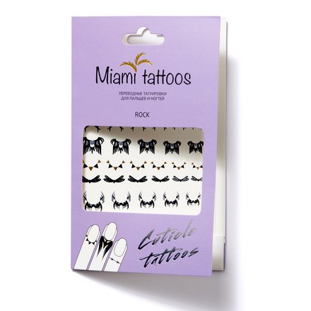 Miami Tattoos, Переводные татуировки Rock /Cuticle Tattoo