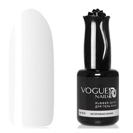 Vogue Nails, База для гель-лака Rubber, натурально-белая, 18