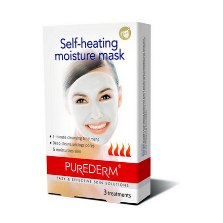 Purederm, Маска для лица Self-heating, 3х6,2 г