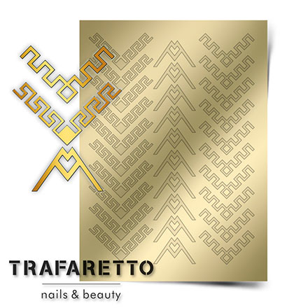 Trafaretto, Металлизированные наклейки CL-12, золото