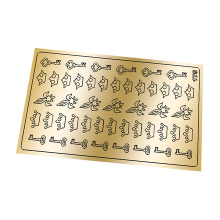 Freedecor, Металлизированные наклейки №175, золото