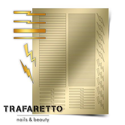 Trafaretto, Металлизированные наклейки GM-05, золото