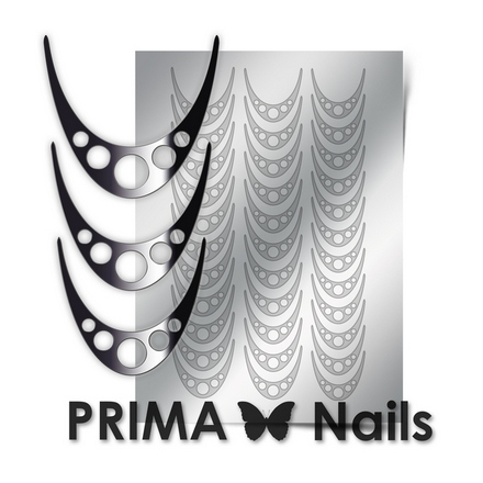 Prima Nails, Металлизированные наклейки CL-005, серебро