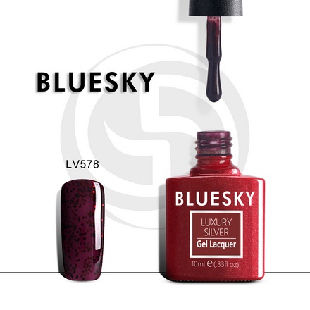 Bluesky, Гель-лак Luxury Silver №578