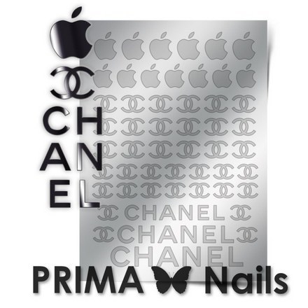 Prima Nails, Металлизированные наклейки FSH-01, серебро