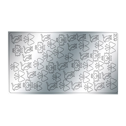 Freedecor, Металлизированные наклейки №209, серебро