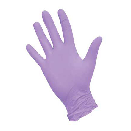 White line, Перчатки нитриловые фиолетовые, размер S, 100 шт