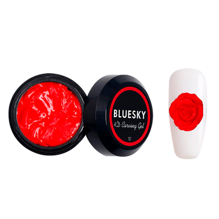 Bluesky, Пластилин Carving gel 4D №10, красный
