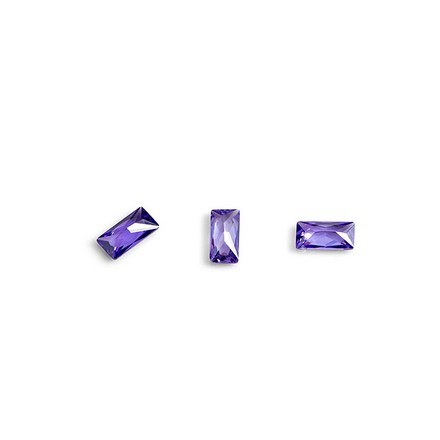 TNL, Кристаллы «Багет» №2, фиолетовые, 10 шт.