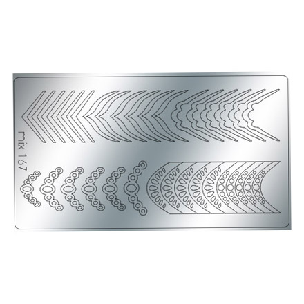 Freedecor, Металлизированные наклейки №167, серебро