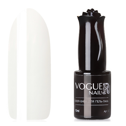 Vogue Nails, База для гель-лака Rubber, натурально-белая, 10