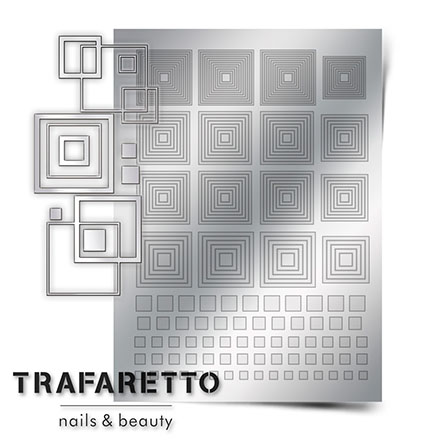 Trafaretto, Металлизированные наклейки GM-03, серебро