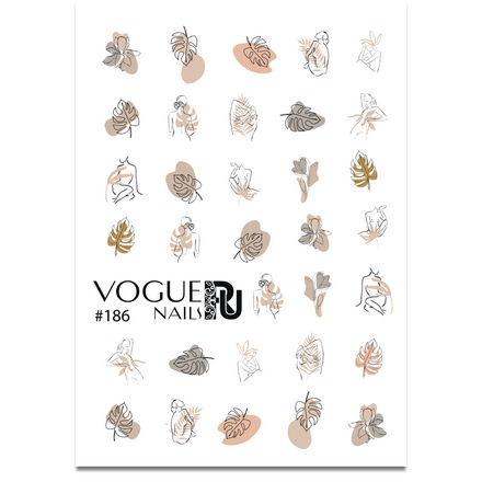 Vogue Nails, Слайдер-дизайн №186