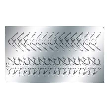 Freedecor, Металлизированные наклейки №219, серебро