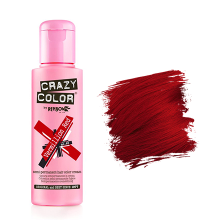 Crazy Color, Краска для волос №40, Vermillion Red