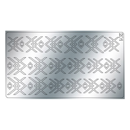 Freedecor, Металлизированные наклейки №201, серебро