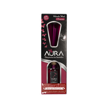 Aura, Аромадиффузор с запахом цветущей вишни, 50 мл