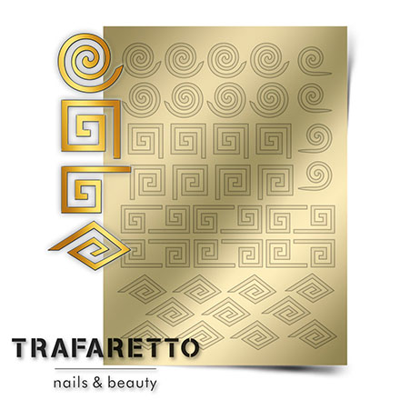 Trafaretto, Металлизированные наклейки GM-01, золото