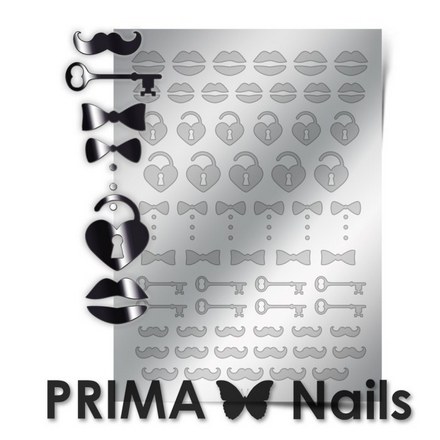 Prima Nails, Металлизированные наклейки FSH-04, серебро