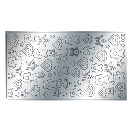 Freedecor, Металлизированные наклейки №200, серебро