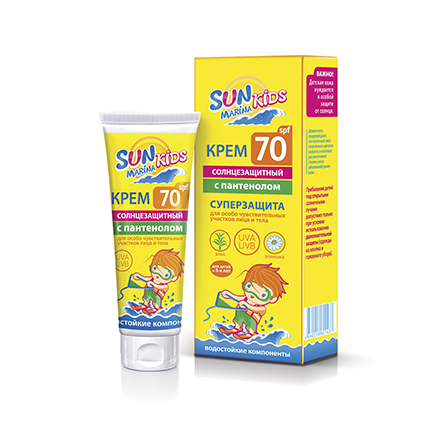 БИОКОН, Солнцезащитный крем Sun Marina Kids, SPF 70, 50 мл