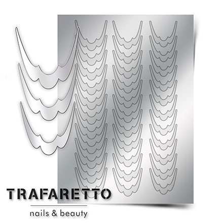 Trafaretto, Металлизированные наклейки CL-09, серебро