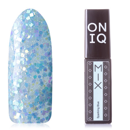 ONIQ, Гель-лак MIX №095s, Sparkling Blue