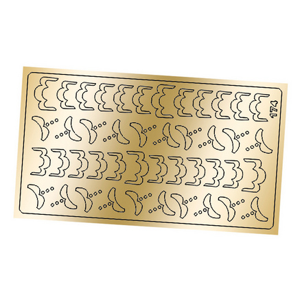 Freedecor, Металлизированные наклейки №174, золото