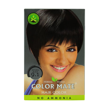 COLOR MATE, Травяная краска для волос 9.1