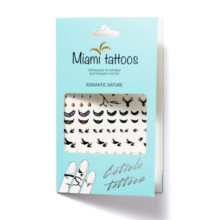 Miami Tattoos, Переводные татуировки Romantic Nature/Cuticle