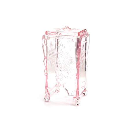 TNL, Контейнер для безворсовых салфеток, прозрачно-розовый