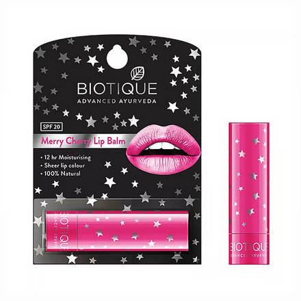Biotique, Бальзам для губ Merry Cherry, 4 г