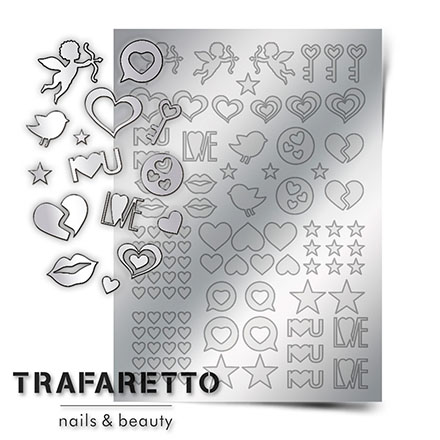 Trafaretto, Металлизированные наклейки LV-01, серебро