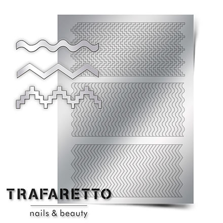 Trafaretto, Металлизированные наклейки OR-04, серебро