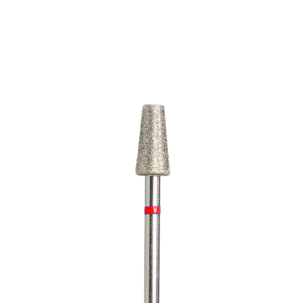Алмазная насадка 81, красная (мягкая жесткость), D=5 мм
