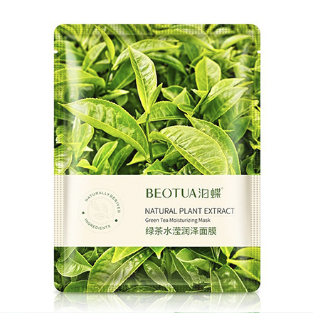 BEOTUA, Маска для лица Natural Plant Extract Green Tea, 25 г