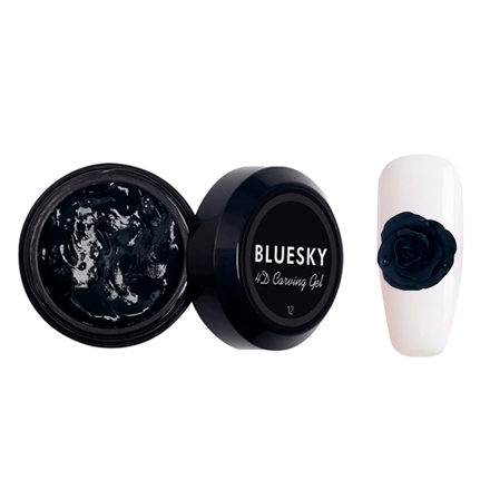 Bluesky, Пластилин Carving gel 4D №12, черный