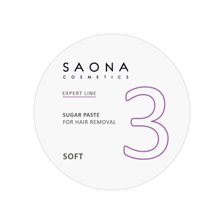Saona Cosmetics, Сахарная паста для депиляции Soft, мягкая, 