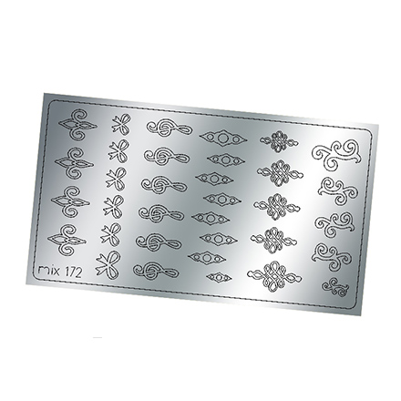 Freedecor, Металлизированные наклейки №172, серебро