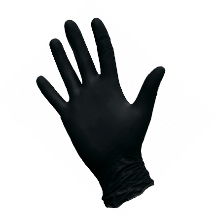 Nitrimax, Перчатки нитриловые черные, размер L, 100 шт.