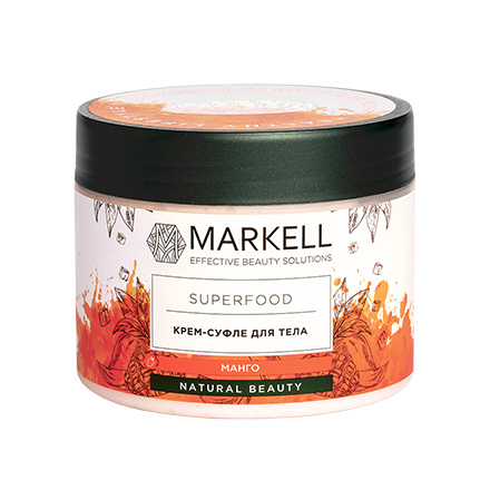 Markell, Крем-суфле для тела Superfood, манго, 300 мл