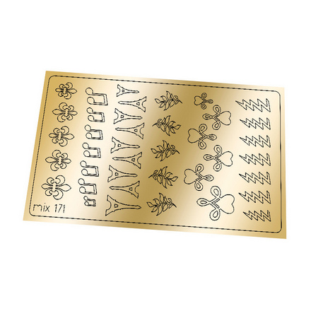 Freedecor, Металлизированные наклейки №171, золото