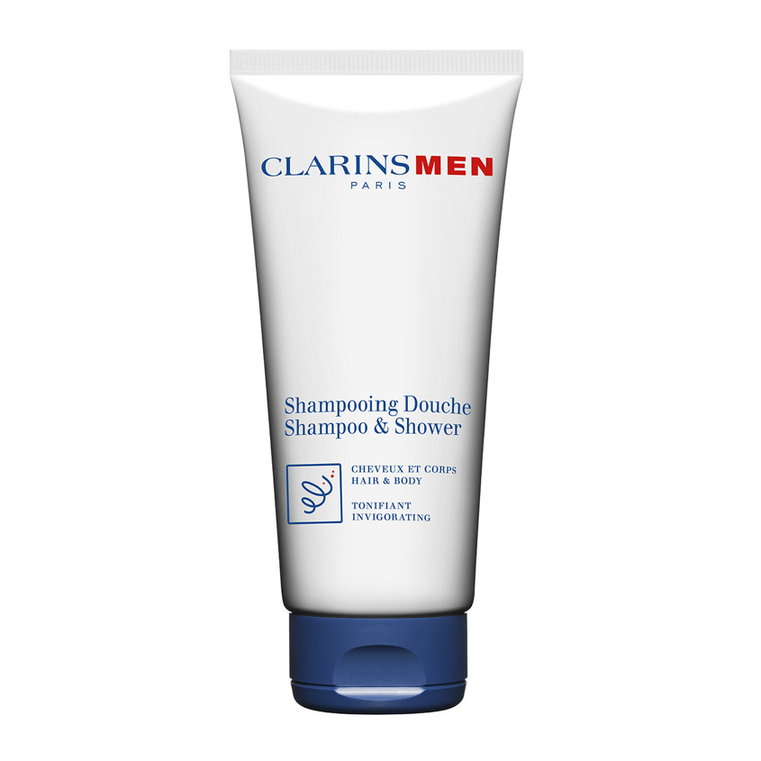 CLARINS Тонизирующий шампунь-гель для волос и тела для мужчи