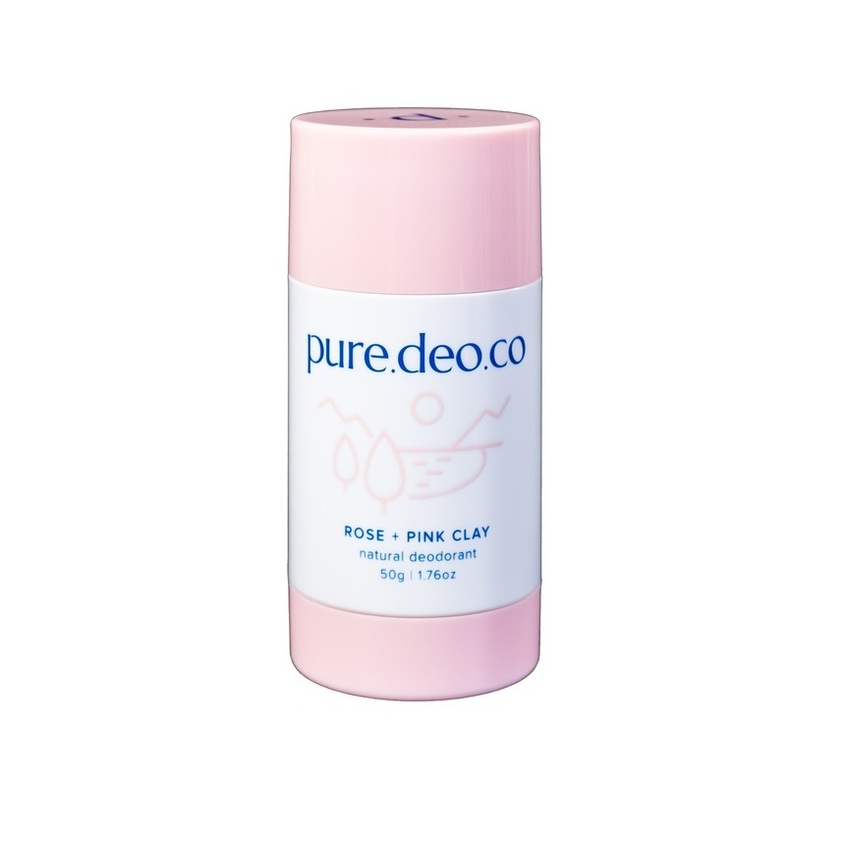 PURE DEO CO Дезодорант-стик без солей алюминия с розой и роз